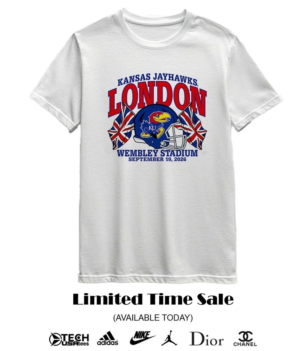 Kansas Jayhawks London Wenbley Stadium 2026 helmet shirt
