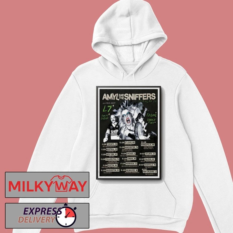 Amyl And The Sniffers USA And Canada 2026 Tour Poster shirt