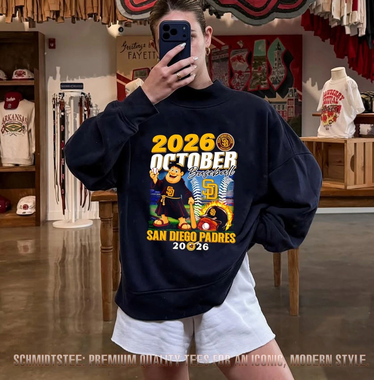 San Diego Padres October Baseball 2026 Postseason mascot shirt