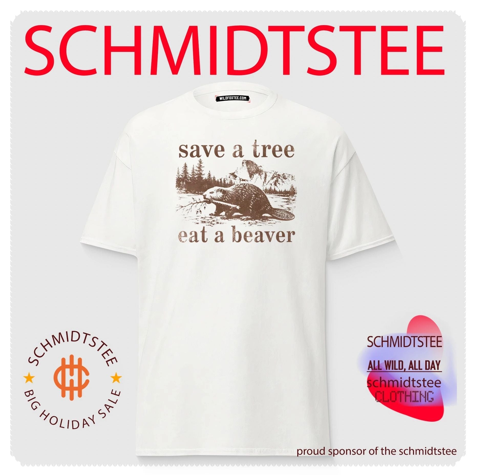 Otter save a tree eat a beaver shirt