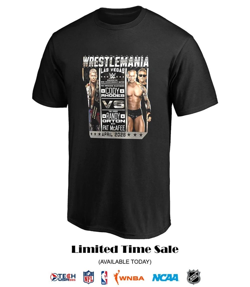 WrestleMania 42 Cody Rhodes vs. Randy Orton 2026 shirt