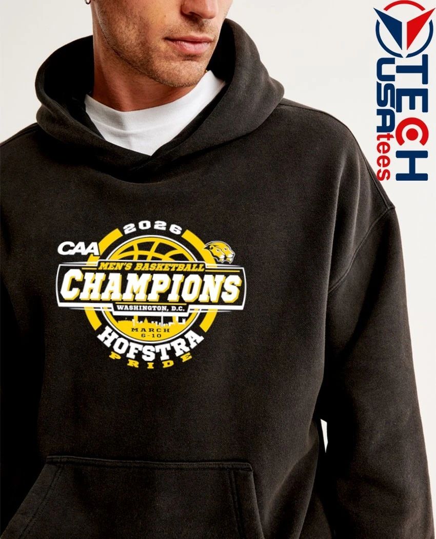 Hofstra Pride 2026 CAA Men’s Basketball Tournament Champions logo shirt