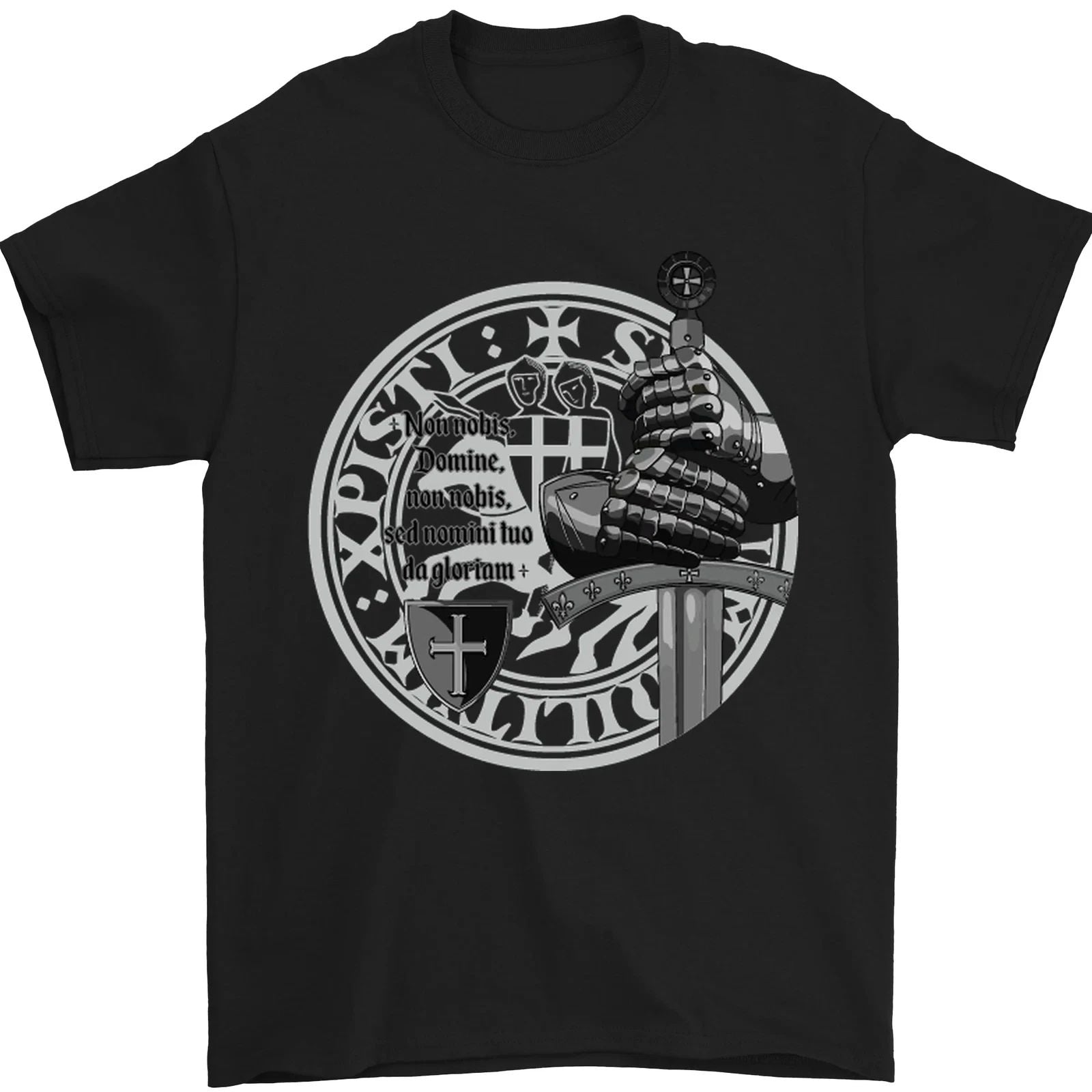 Non Nobie St Georges Day Knights Templar Mens T-Shirt 100% Cotton
