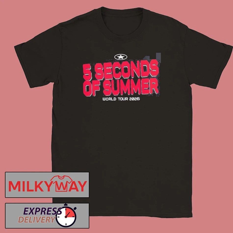 5 Seconds Of Summer Everyone’s A Star World Tour 2026 Merch Two Sided T-Shirt