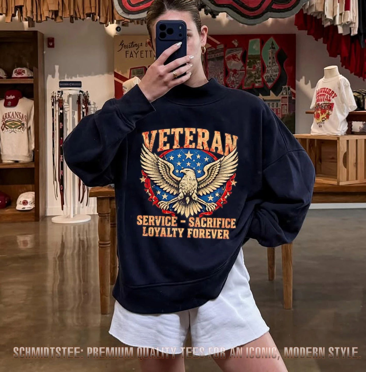 Veteran service sacrifice loyalty forever shirt