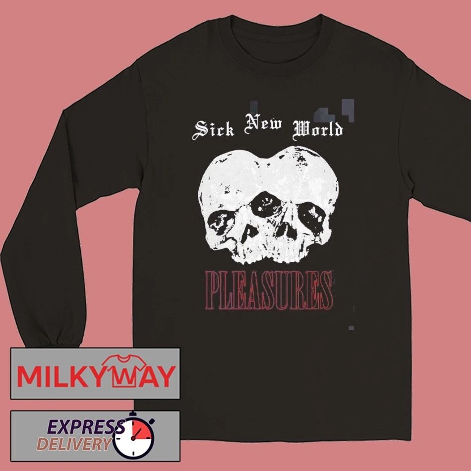 Pleasures Sick New World 2026 Las Vegas Merch Tee On April 25 2026 Is This Hell Or Las Vegas T-Shirt