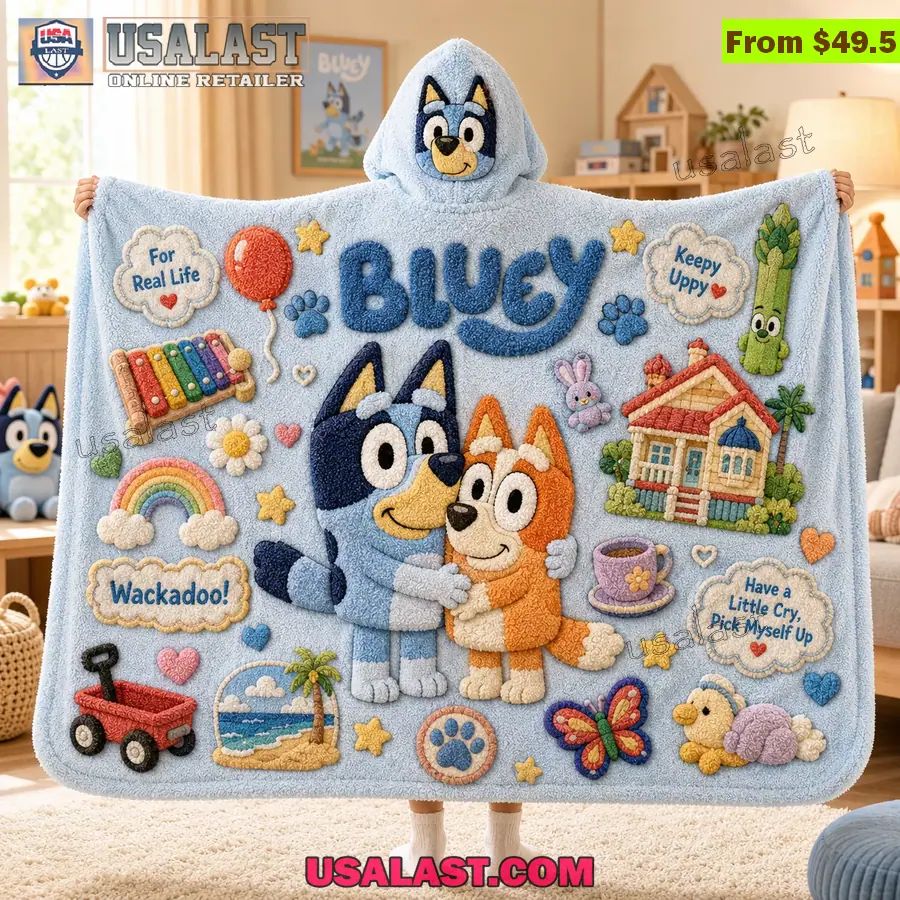 Bluey Limited Edition Hooded Blanket