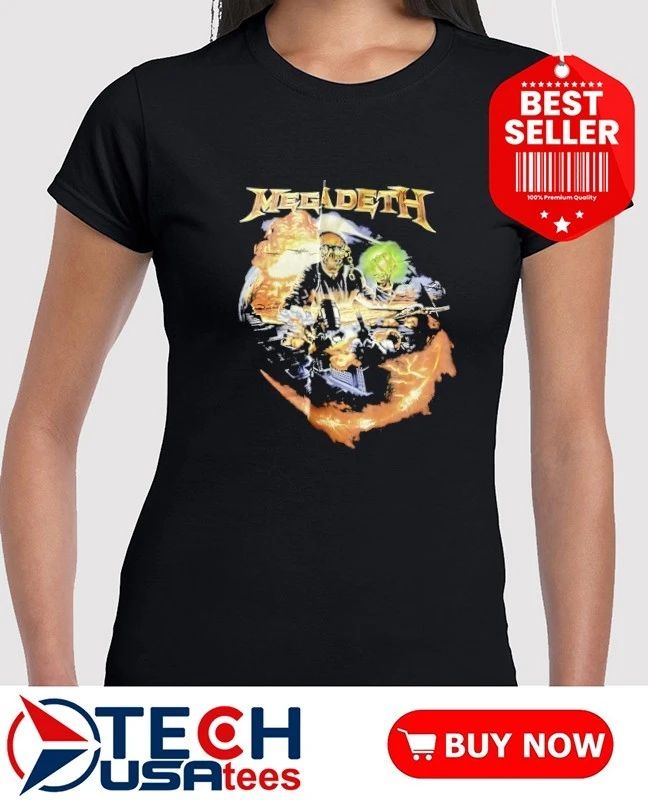 Megadeth Metal skull graphic shirt