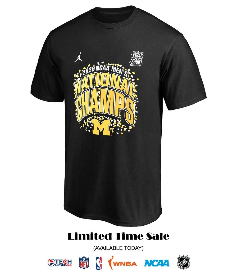 Michigan Wolverines 2026 NCAA Men’s Basketball National Champions Confetti shirt