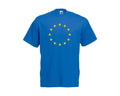 Adults Euro Flag Stars EU Europe European Union Unisex Blue T-Shirt