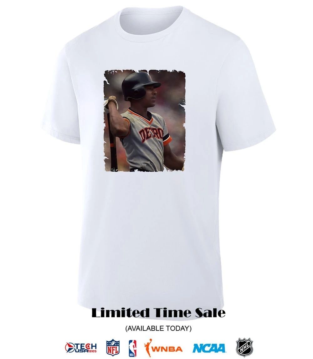 Lou Whitaker in Detroit Tigers vintage shirt