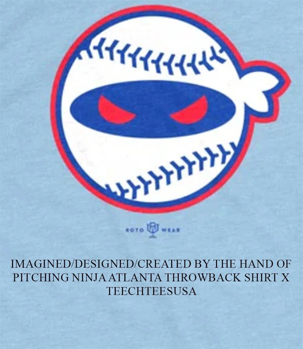 Pitching Ninja Atlanta Throwback shirt