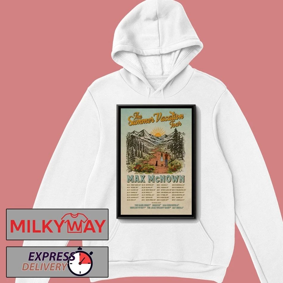Max McNown 2026 The Summer Vacation Tour Poster shirt