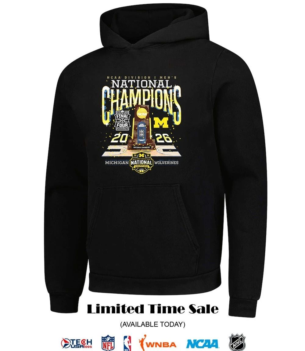 NCAA Division I Men’s National Champions Michigan Wolverines 2026 Trophy shirt