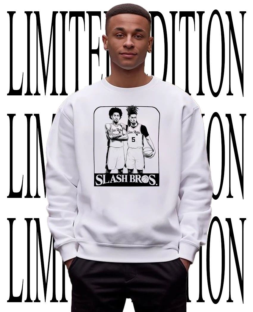 San Antonio Spurs Slash Bros Basketball Illustration shirt