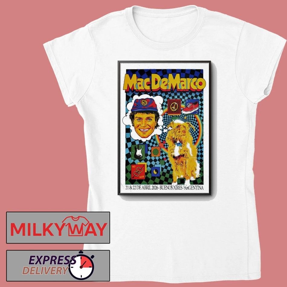 Mac Demarco In Buenos Aires Argentina On Apr 21-22 2026 Poster shirt