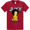 NEW STREETWEAR ON DEMAND BART JUICY Tee Shirt RED SMALL-4XLARGE MADE IN USA