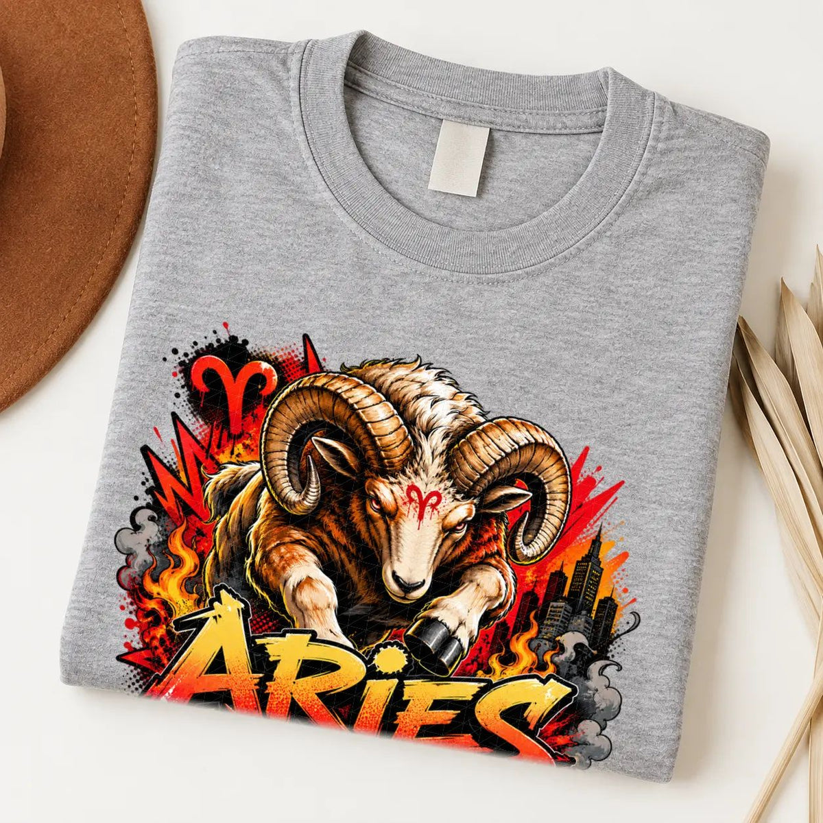 Aries Fearless Fire Zodiac Shirt