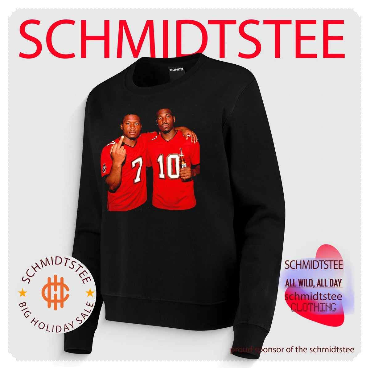 Bucky Irving and Jalon Daniels Tampa Bay Buccaneers beer middle finger shirt