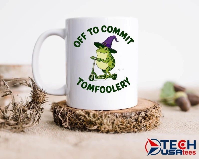 Off to commit tomfoolery humorous frog shirt