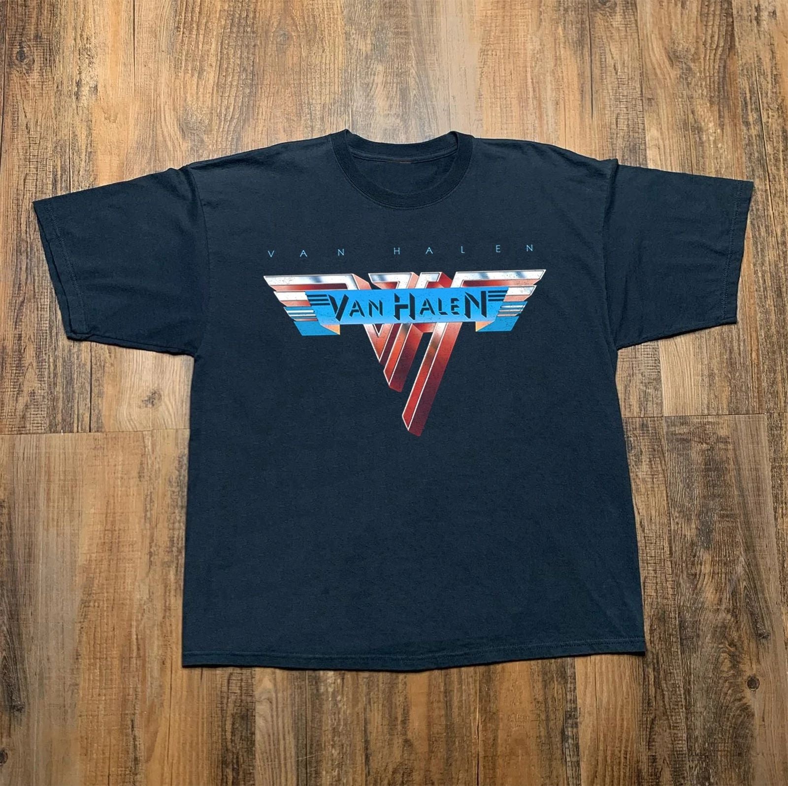 Van Halen Logo Rock Band Classic Black Unisex T-shirt Size S-5XL