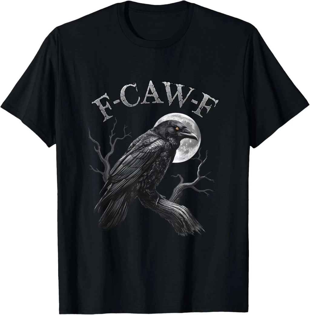 Black Crow, F-Caw-F Funny Black Bird Saying Humor Meme Unisex T-Shirt