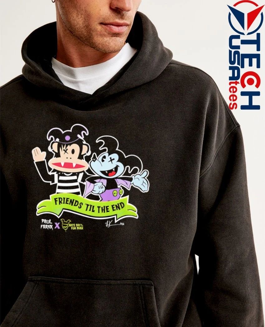 Paul Frank x Bats Day in the Fun Park friends till the end shirt
