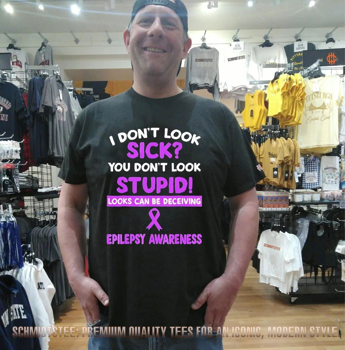 I don’t look sick you don’t look stupid looks can be deceiving Epilepsy Awareness shirt