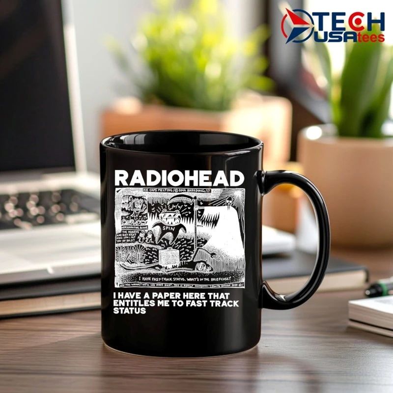 Radiohead I have a paper here that entitles me to fast track status shirt