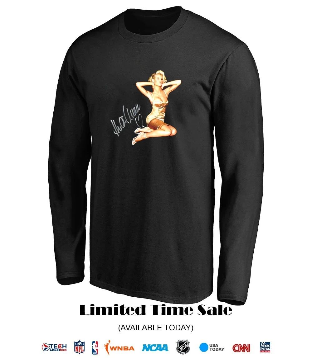Heidi Klum Young Sexy Gold Dress shirt