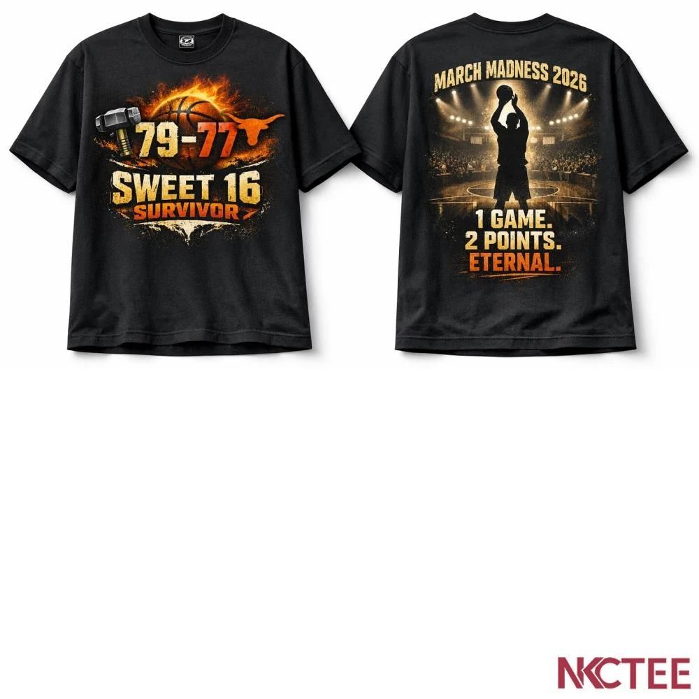 NKCtees NCAA men’s basketball Tournament 2026 Sweet 16 Purdue Boilermakers vs Texas Longhorns 79-77 Clutch Moment shirt