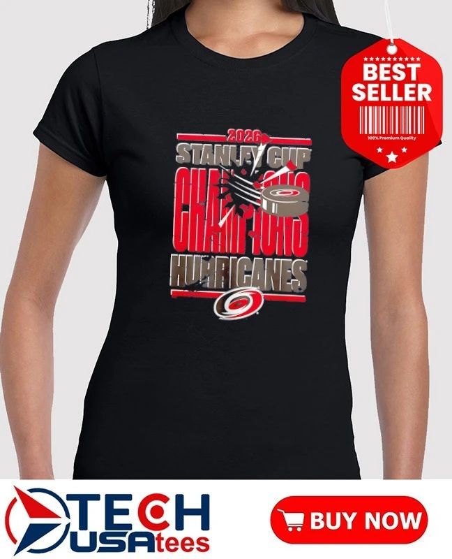 2026 Stanley Cup Champions Carolina Hurricanes Hockey puck smashing shirt