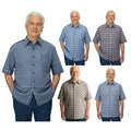 Men's T-Shirt Button Undershirts Daily Wear Shirts Button-down Tank Top Plaid