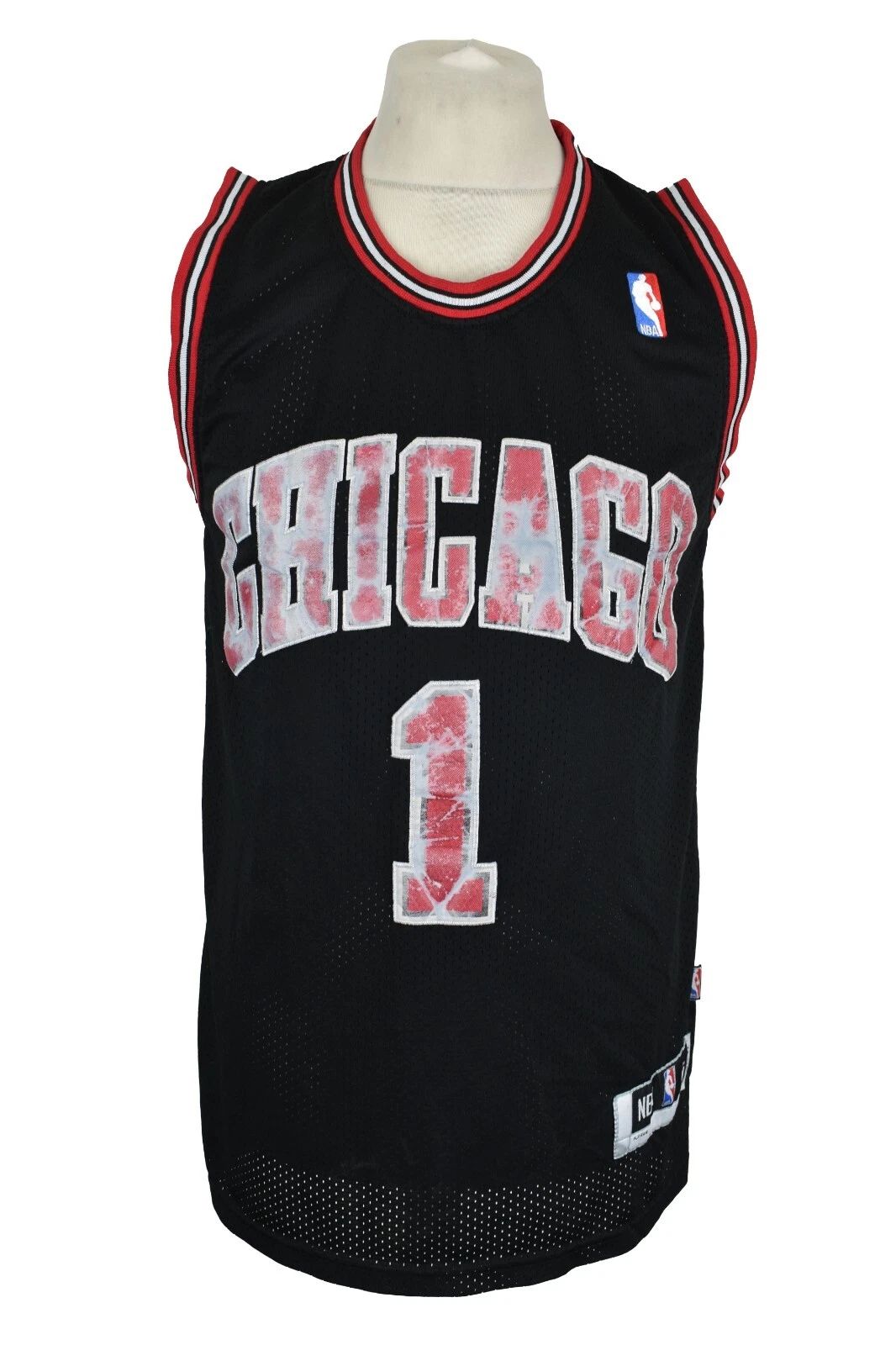 NBA Chicago Bulls Jersey T-Shirt size M Mens #1 D.ROSE Vintage Outdoors