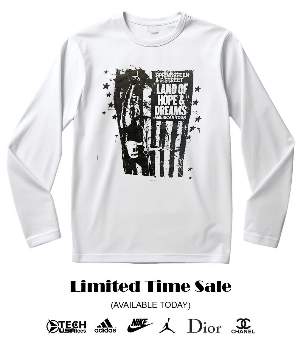 Bruce Springsteen and E Street land of hope and dreams American Tour shirt