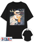 Shih Tzu drinking iced coffee shirt