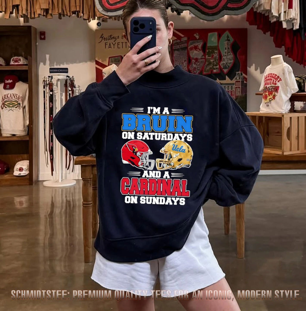 I’m a Bruin on Saturdays and a Cardinal on Sundays shirt