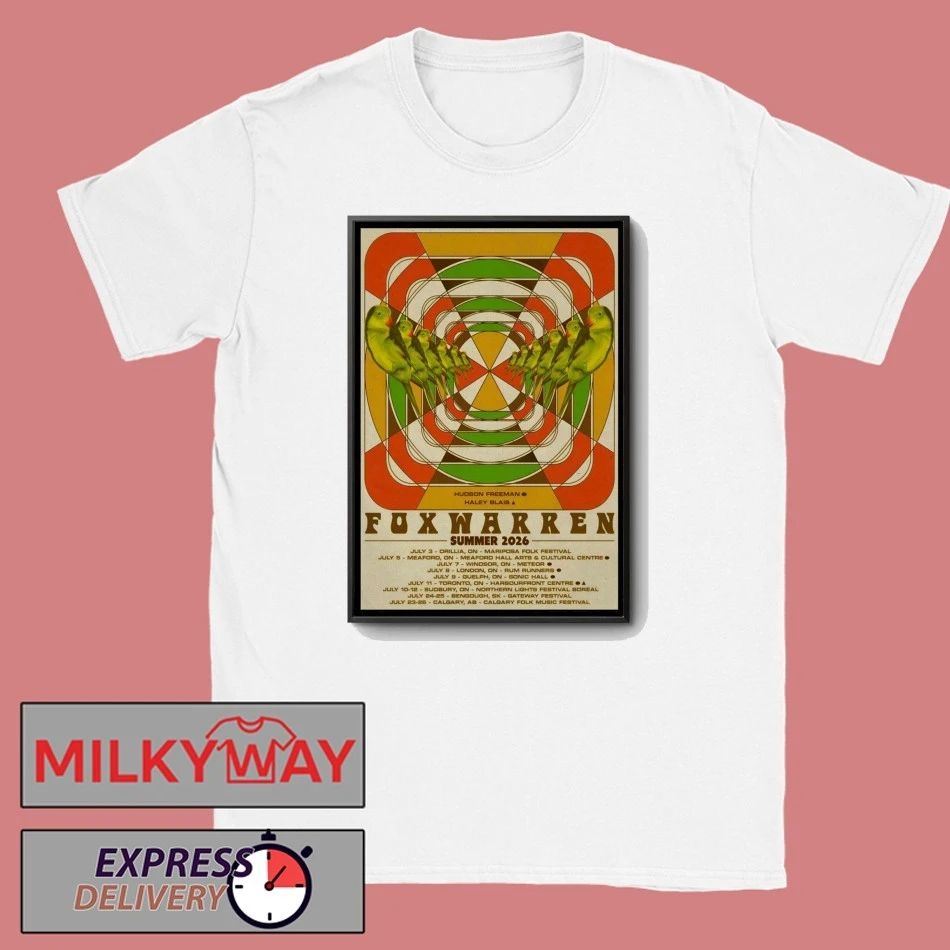 Foxwarren Summer Tour 26 Poster shirt