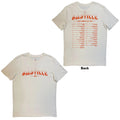 Bastille T-Shirt: Summer UK & EU Tour 23 (Natural) (Back Print)  (Ex-Tour) OFFIC