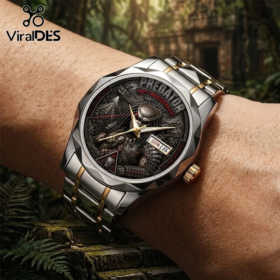 Predator 40th Anniversary Two-Tone Luxury Quartz Watch