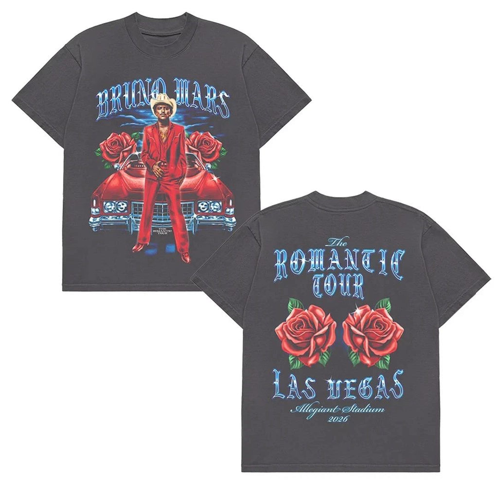 HOT - Bruno Mar 2026 Las Vegas The Romantic Tour Unisex T-Shirt