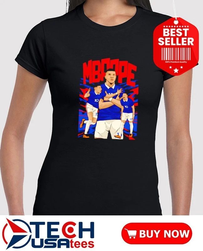 Kylian Mbappe No. 10 France FC art shirt