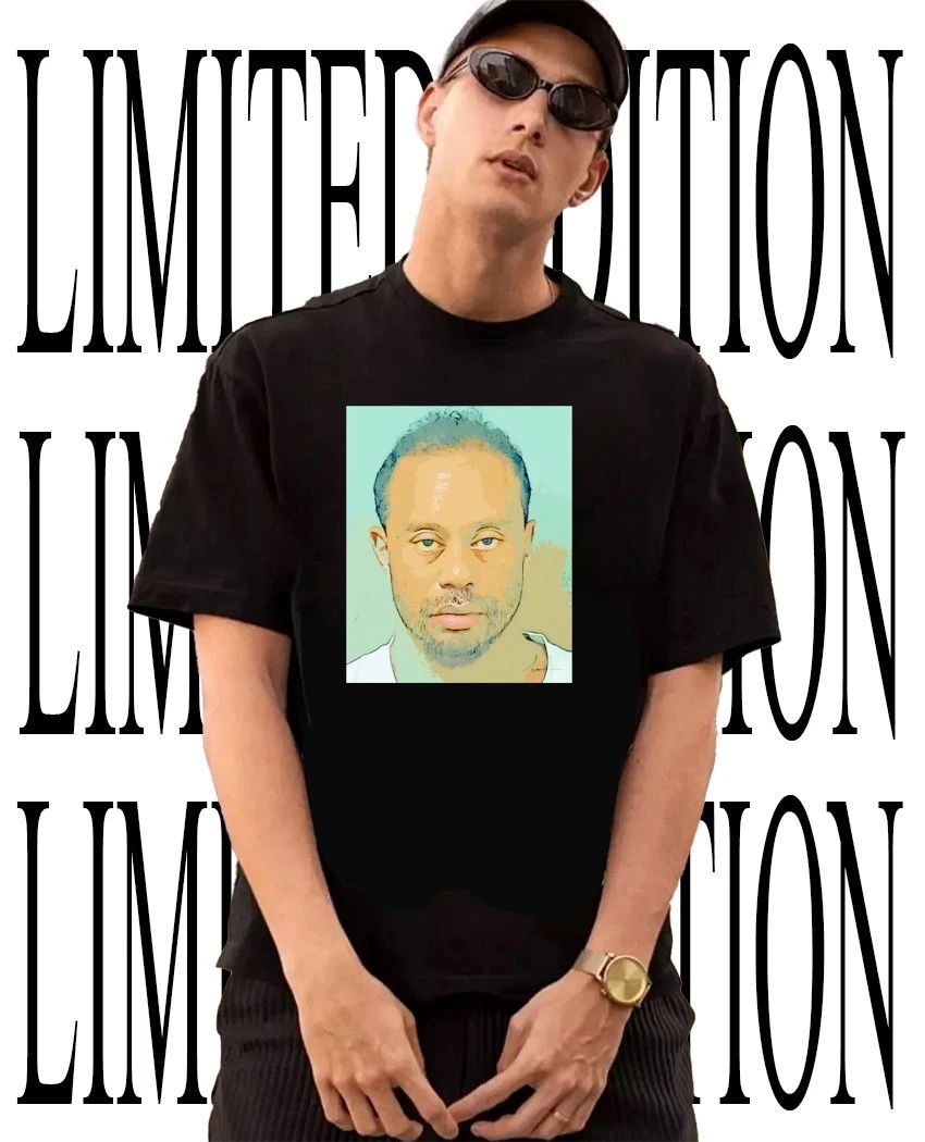 Tiger Woods Mugshot Stylized Golf shirt