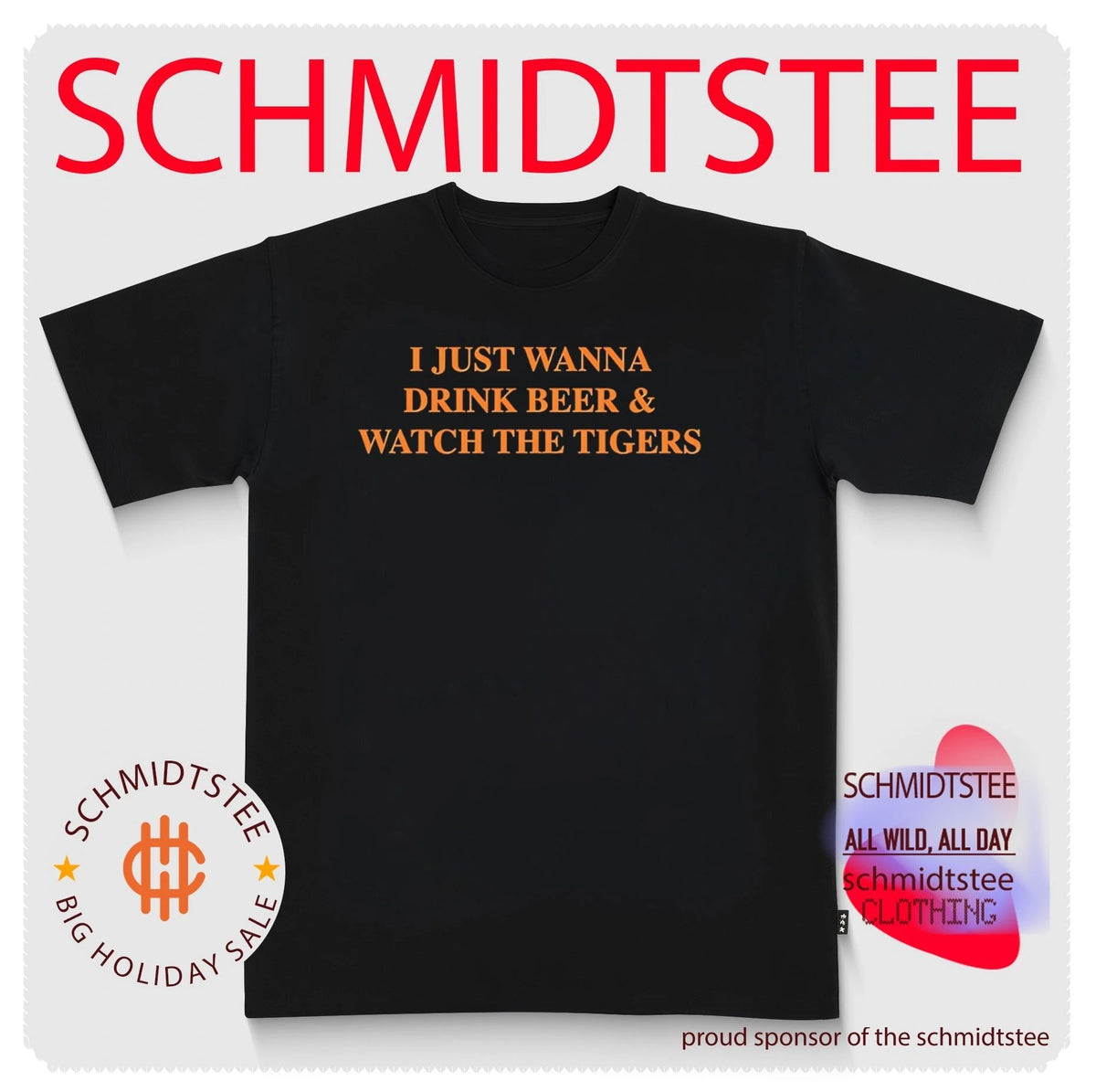 Clemson Tigers I Just Wanna Drink Beer and Watch The Tigers Tiger Town shirt