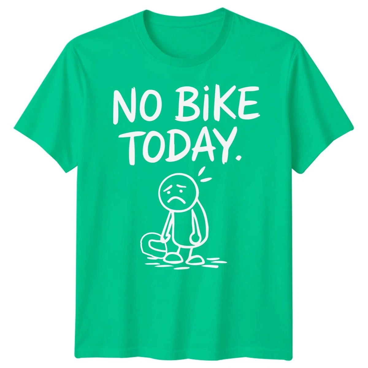 No Bike Today Cycling Hobbies Mens T-Shirt Womens Tee Graphic Unisex Top