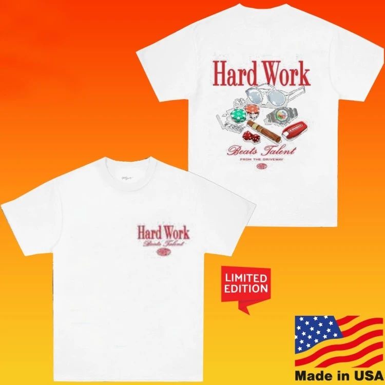 Hard Work Beats Talent Monaco Casino T-Shirt
