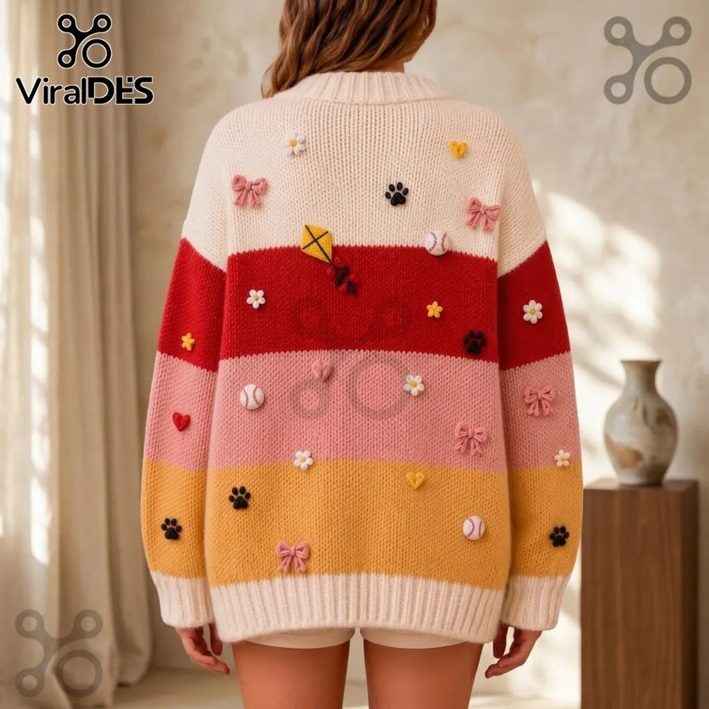 Peanuts Classic Comic Characters Embroidered Cardigan