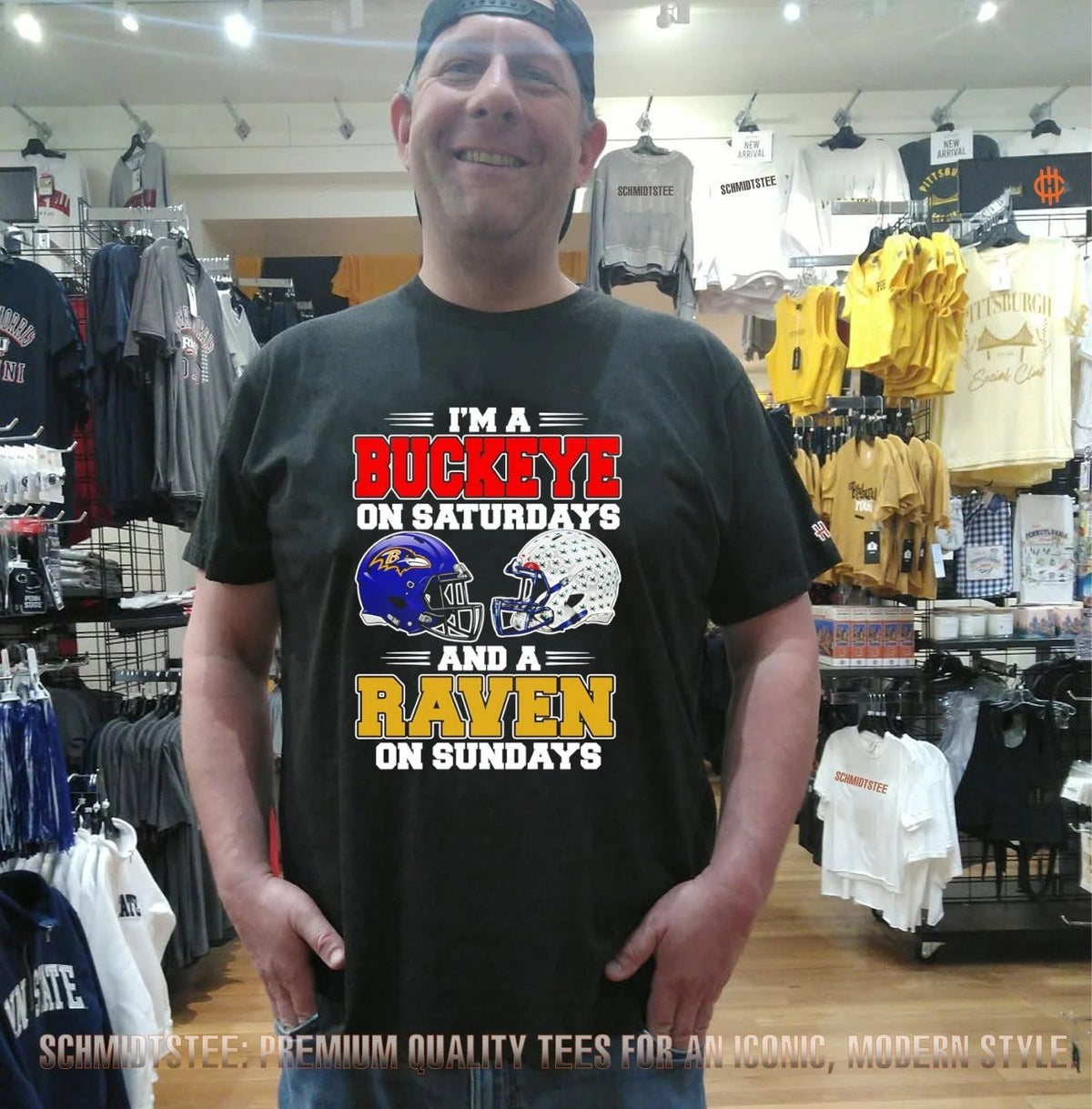 I’m a Buckeye on Saturdays and a Raven on Sundays shirt