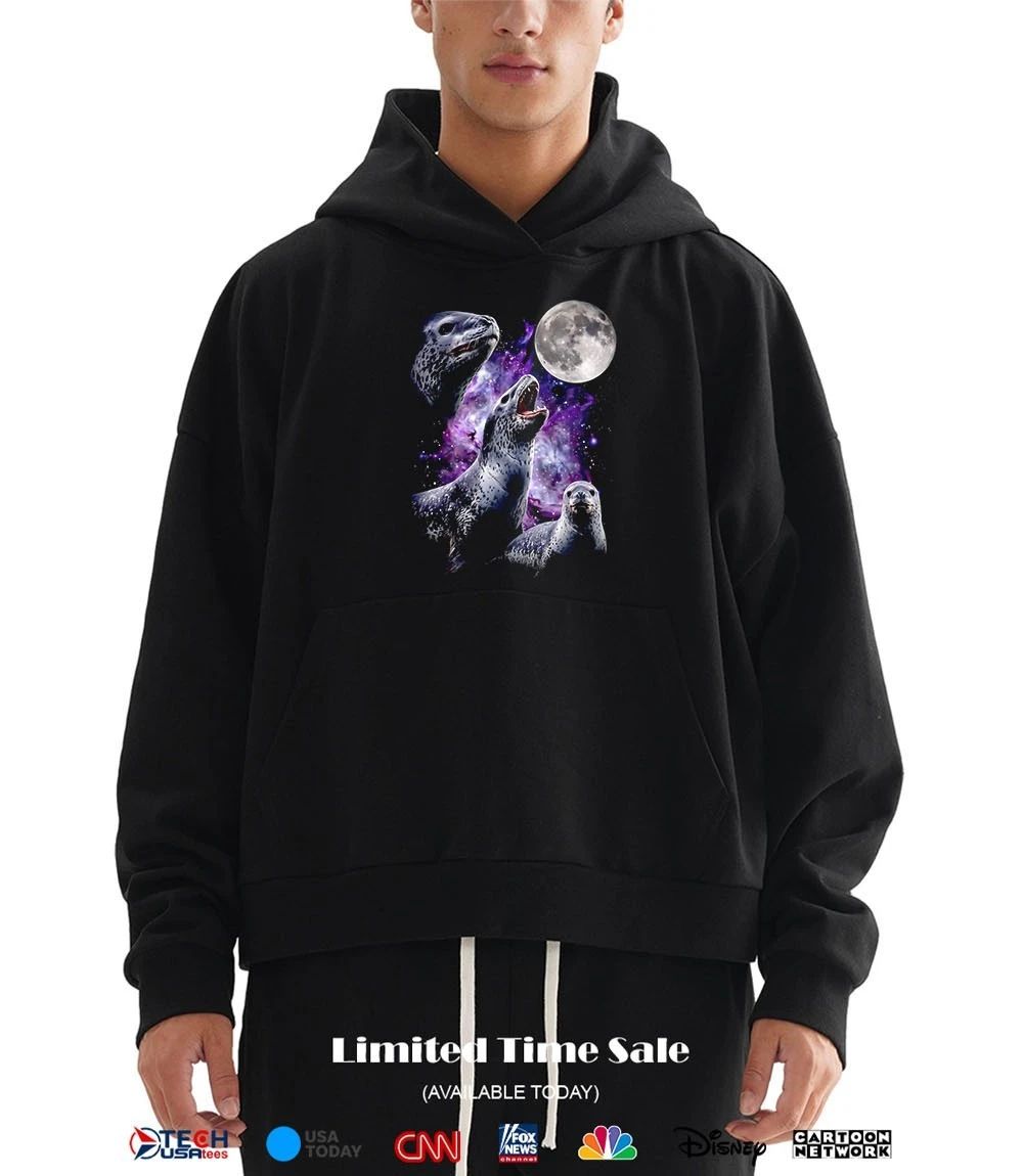 3 seals howling at the moon shirt