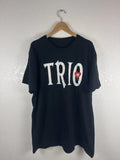 Trio Graphic T-Shirt Black – Gothic Logo Design – Short Sleeve Tee